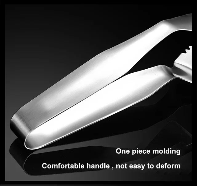 304 Stainless Steel 3 in 1 Thickened Food Tongs