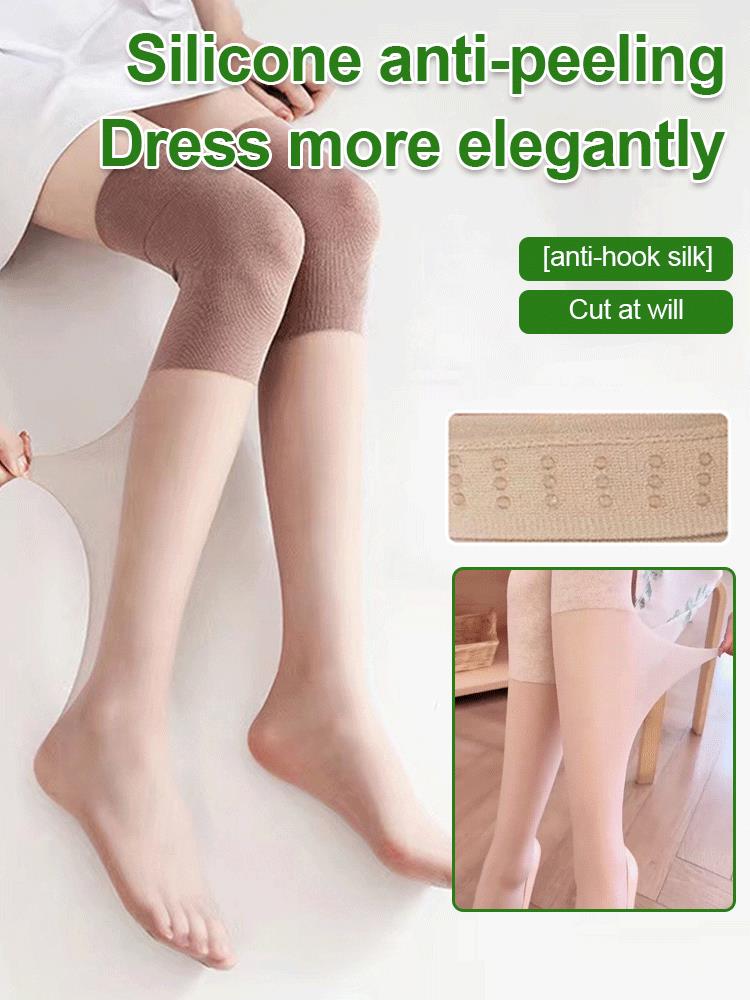 Mugwort knee support socks with anti-snag function