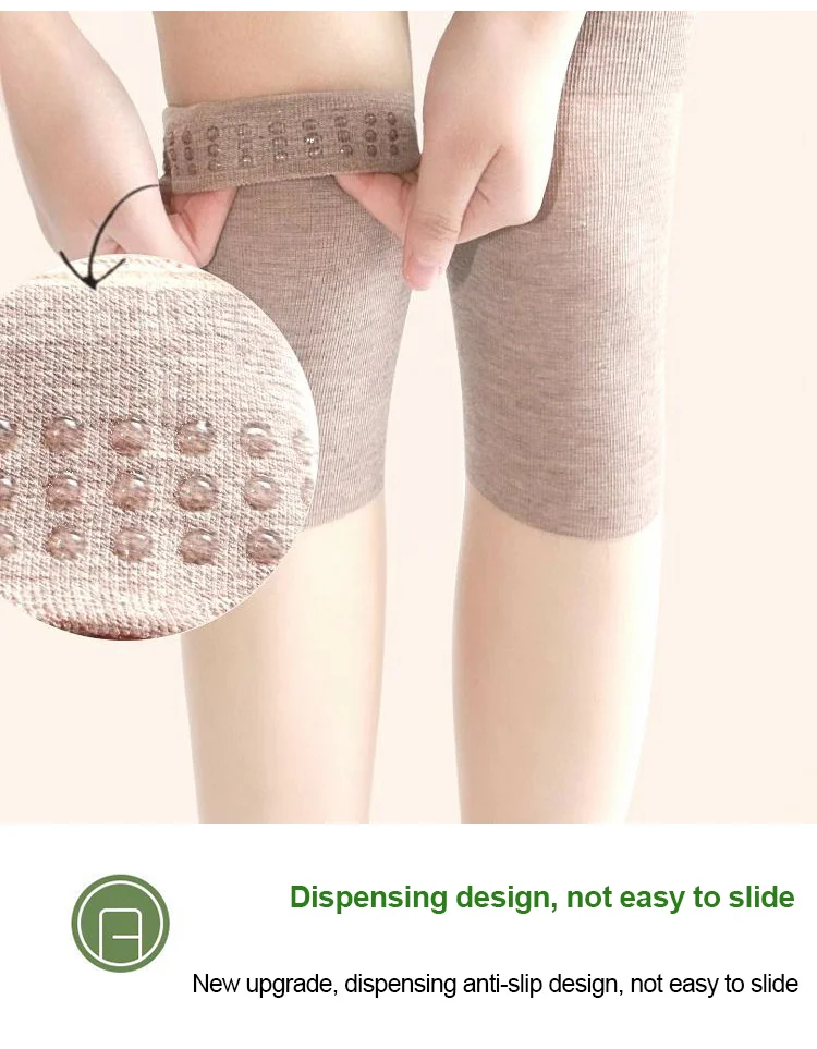 Mugwort knee support socks with anti-snag function