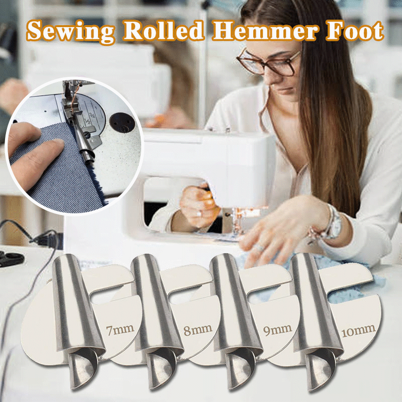 🔥Christmas Sale - Rolled Sewing Hem Presser Foot for Sewing