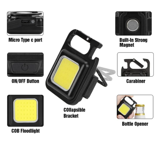 Multifunctional Keychain Emergency Light🎁2023-Christmas Hot Sale🎁