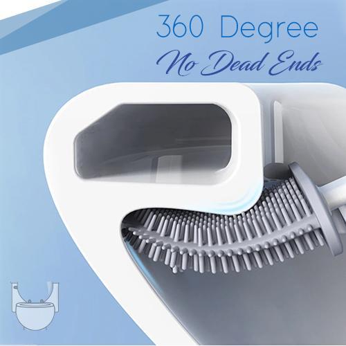 Silicone Flex Toilet Brush With Holder